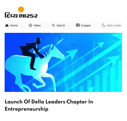 Divya Bhaskar featuring Della Leaders Club - Jimmy Mistry launches DLC World's First Business Platform
