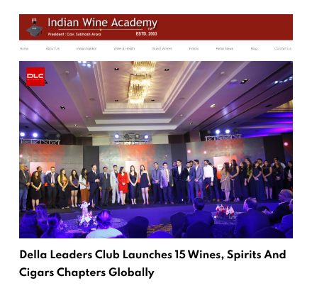 Indian Wine Academy featuring Della Leaders Club - Jimmy Mistry Launches World’s First Business Platform, DLC