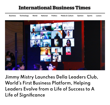 IB Times featuring Della Leaders Club - Jimmy Mistry launches DLC World's First Business Platform