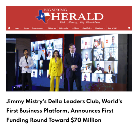 Bigspring Herald Della Leaders Club - Jimmy Mistry Launches World’s First Business Platform