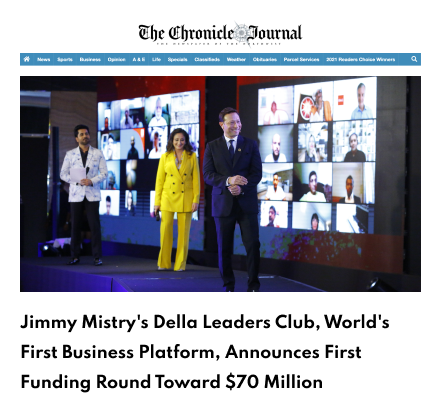 Mumbai-based social entrepreneur Jimmy Mistry's Della Leaders Club (DLC), the world's first technology-enabled global platform