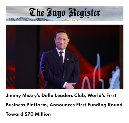 Inyo Register Della Leaders Club - Jimmy Mistry Launches World’s First Business Platform