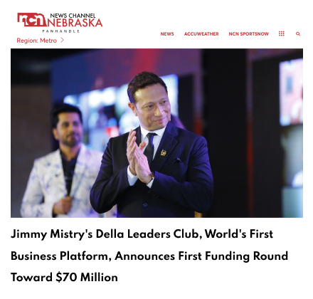  Metro channelnebraska panhandle Featuring Della Leaders Club - Jimmy Mistry Launches World’s First Business Platform