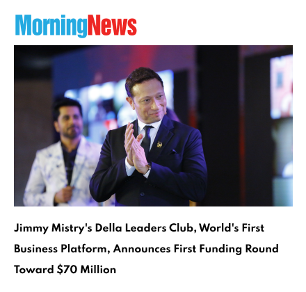 Mumbai-based social entrepreneur Jimmy Mistry's Della Leaders Club (DLC), the world's first technology-enabled global platform