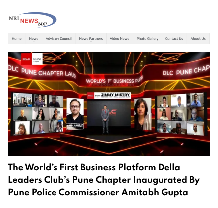 NRI News featuring Della Leaders Club - Jimmy Mistry Launches World’s First Business Platform, DLC