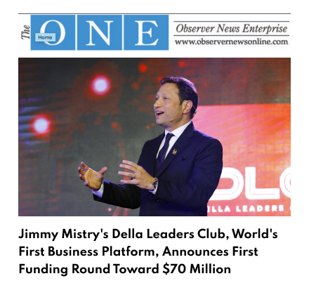 Mumbai-based social entrepreneur Jimmy Mistry's Della Leaders Club (DLC), the world's first technology-enabled global platform