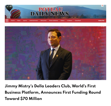 Mumbai-based social entrepreneur Jimmy Mistry's Della Leaders Club (DLC), the world's first technology-enabled global platform