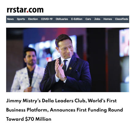 RRStar Featuring Della Leaders Club - Jimmy Mistry Launches World’s First Business Platform