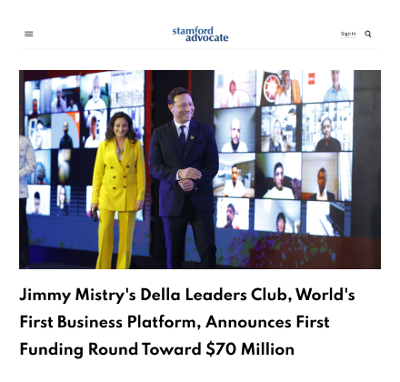 Mumbai-based social entrepreneur Jimmy Mistry's Della Leaders Club (DLC), the world's first technology-enabled global platform