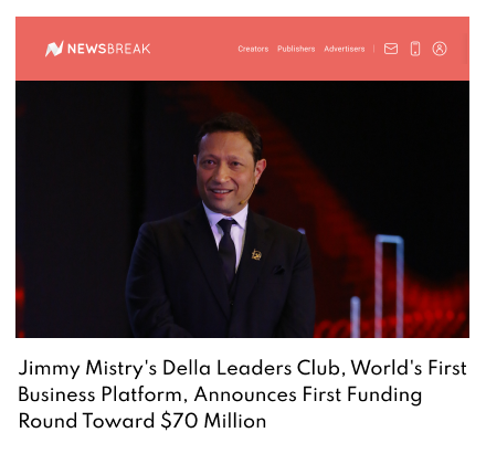 Newsbreak New York featuring Della Leaders Club - Jimmy Mistry launches DLC World's First Business Platform