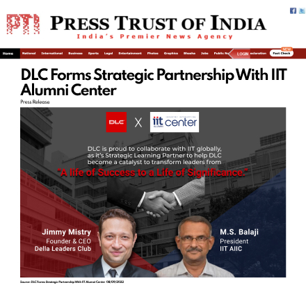 The Press Trust featuring Della Leaders Club - Jimmy Mistry launches DLC World's First Business Platform