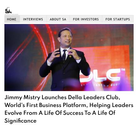 Silicon Alley featuring Della Leaders Club - Jimmy Mistry launches DLC World's First Business Platform