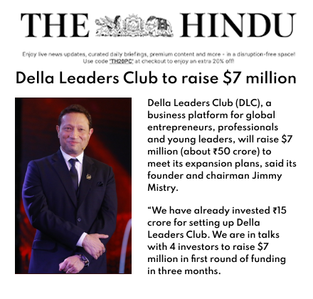 The Hindu featuring Della Leaders Club - DLC to raise $7 million