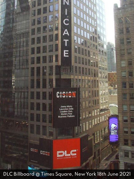 The Times Square Featuring Della Leaders Club - DLC to form global community of entrepreneurs