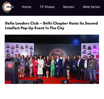 Zee5 News featuring Della Leaders Club - Jimmy Mistry launches world's first business platform, DLC