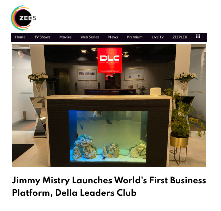 Zee5 News featuring Della Leaders Club - Jimmy Mistry launches world's first business platform, DLC